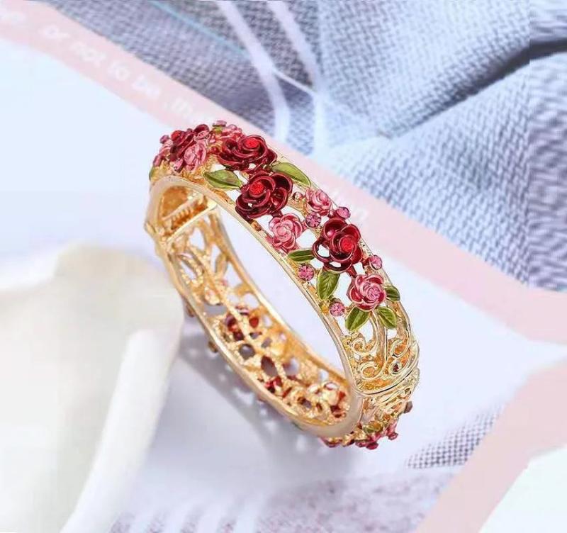 Vintage Hanfu Cloisonne Explosion Style Bracelet