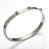 Rivert Cross Crystal Bracelet Bangle Rhinestone Cuff