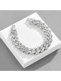Iced Out CZ Stone Cuban Link Bracelet for Men Women