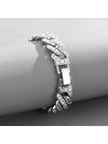 Iced Out CZ Stone Cuban Link Bracelet for Men Women
