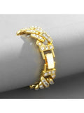 Iced Out CZ Stone Cuban Link Bracelet for Men Women