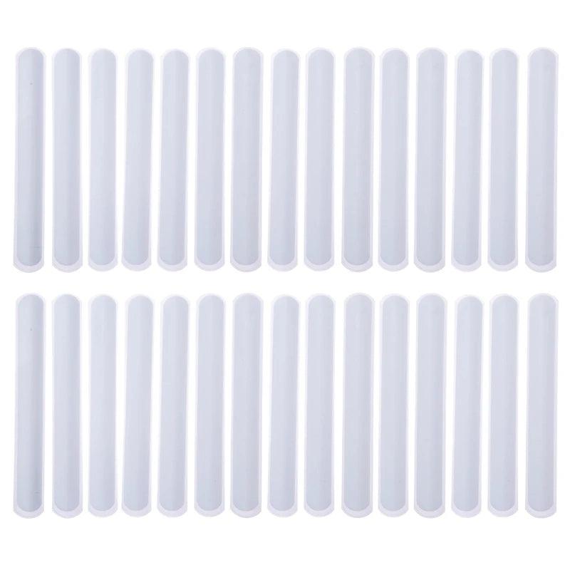 D0LC 30Pcs Slap Bracelets DIY Soft Wristband for Kids School Craft Project