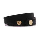 12mm Punk Casual Leather Bracelet Men Women Rock Round Jewelry Gift