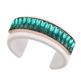 Crystal Resin Bracelet Cuff Bangle for Women Girls
