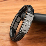 Stainless Steel Men's Bracelet Crown CZ Magnet Bangle DIY Size LOGO