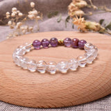 Clear Quartz Lapis Tiger Eye Bracelet Zodiac Charm