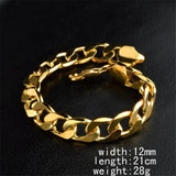 18K Classic Bracelet 12MM Jewelry