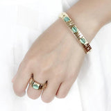 Opal Stainless Steel Elastic Bracelet 9mm Width 17cm for Wife