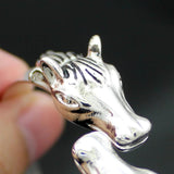 Vintage Western Double Horse Head Equestrian Charm Cowboy Bracelet