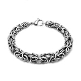 Punk Hip Hop Stainless Steel Braided Bracelet Men Women Biker Chain Jewelry