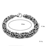 Punk Hip Hop Stainless Steel Braided Bracelet Men Women Biker Chain Jewelry