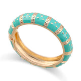 Women's Colorful Round Cuff Bracelet Statement Bangle