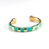 Snake Printing Bangles for Women Open Gradient Bangle