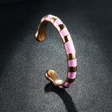 Snake Printing Bangles for Women Open Gradient Bangle