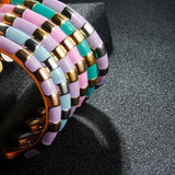 Snake Printing Bangles for Women Open Gradient Bangle