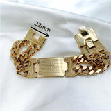 Stainless Steel Cuban Chain Bracelet with Jesus Cross
