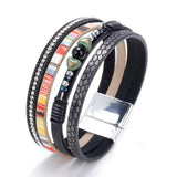 Bohemian Braided Leather Bracelet for Women