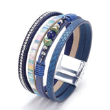 Bohemian Braided Leather Bracelet for Women