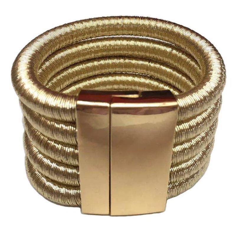 Magnet Button Charm Bracelets For Women Statement Jewelry Bangles