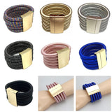 Magnet Button Charm Bracelets For Women Statement Jewelry Bangles