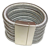 Magnet Button Charm Bracelets For Women Statement Jewelry Bangles