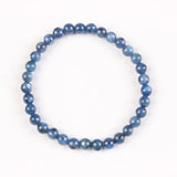 Natural 8mm Dark Kyanite Stone Bracelet Beads DIY Jewelry Women Men
