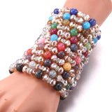 Bohemian Style Natural Stone Bracelet Set for Women