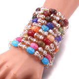 Bohemian Style Natural Stone Bracelet Set for Women