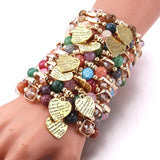 Bohemian Style Natural Stone Bracelet Set for Women