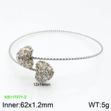 Silver Stainless Steel Round Bracelets Jewelry Gift