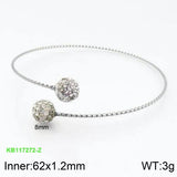 Silver Stainless Steel Round Bracelets Jewelry Gift