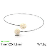 Silver Stainless Steel Round Bracelets Jewelry Gift