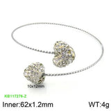 Silver Stainless Steel Round Bracelets Jewelry Gift