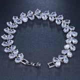 Zircon Love Bracelet For Women Cubic Zirconia Braided Wrap Bracelets