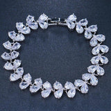 Zircon Love Bracelet For Women Cubic Zirconia Braided Wrap Bracelets