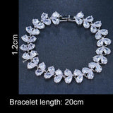 Zircon Love Bracelet For Women Cubic Zirconia Braided Wrap Bracelets