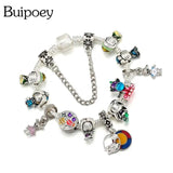 Cartoon Princess Charm Bracelet for Kids & Adults