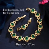 Yellow Cubic Zirconia Tennis Chain Bracelet for Women Party Wedding