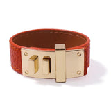 21mm Leather Punk Bracelet Men & Women Accessories