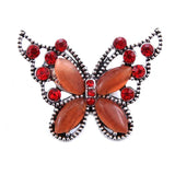 10pcs Butterfly Snap Buttons Rhinestone Jewelry for 18mm Charm Snaps Bracelet