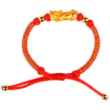 Brave Troops Hand-Woven Red Rope Bracelet