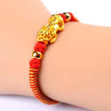 Brave Troops Hand-Woven Red Rope Bracelet