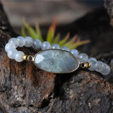 Rope Wrap Bracelet Labradorite Friendship Christmas Gift