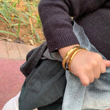 2pcs Round Bangle&Bracelet for Kids Children's Jewelry Gift