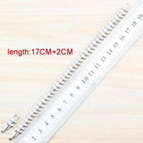 Princess Zircon Silver Jewelry Adjustable Chain Bracelet 21CM