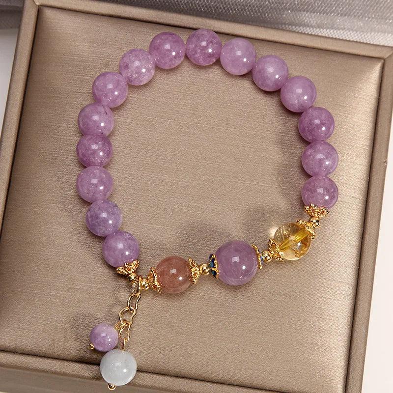 Crystal Strawberry Hair Yellow Bracelet