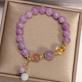 Crystal Strawberry Hair Yellow Bracelet
