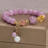 Crystal Strawberry Hair Yellow Bracelet