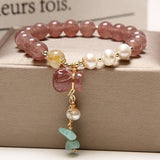 Crystal Strawberry Hair Yellow Bracelet