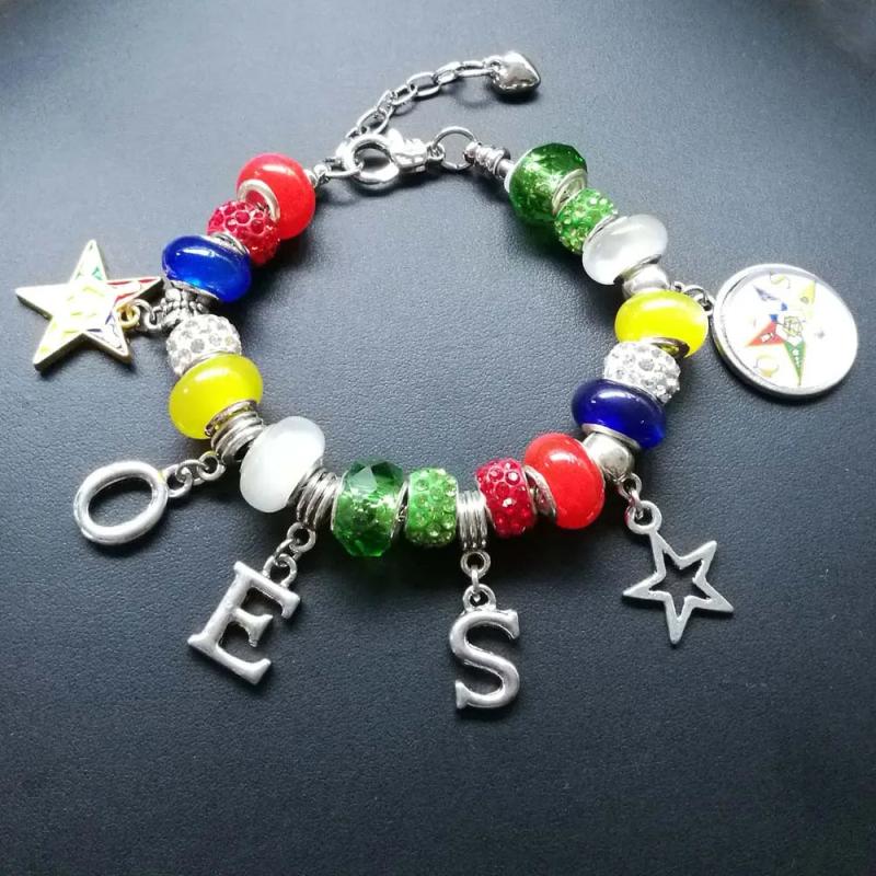 Order of The Eastern Star Charm Bracelet Jewelry